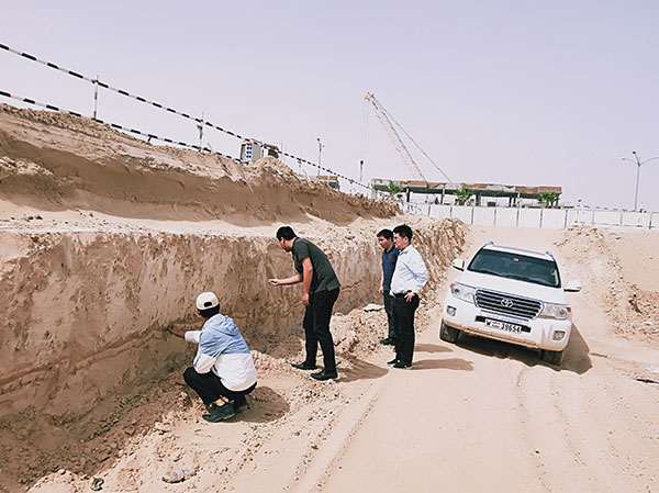 土壤固化劑操作過程圖